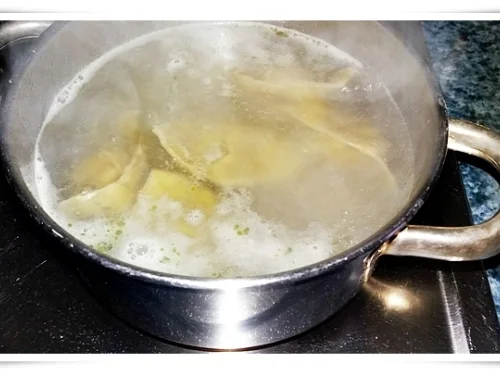 Chinesische  Dumplings (ړײ) mit würziger Füllung - Rezept - Bild Nr. 1590