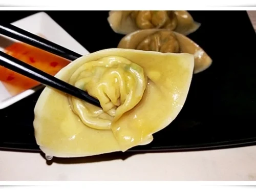 Chinesische  Dumplings (ړײ) mit würziger Füllung - Rezept - Bild Nr. 1594