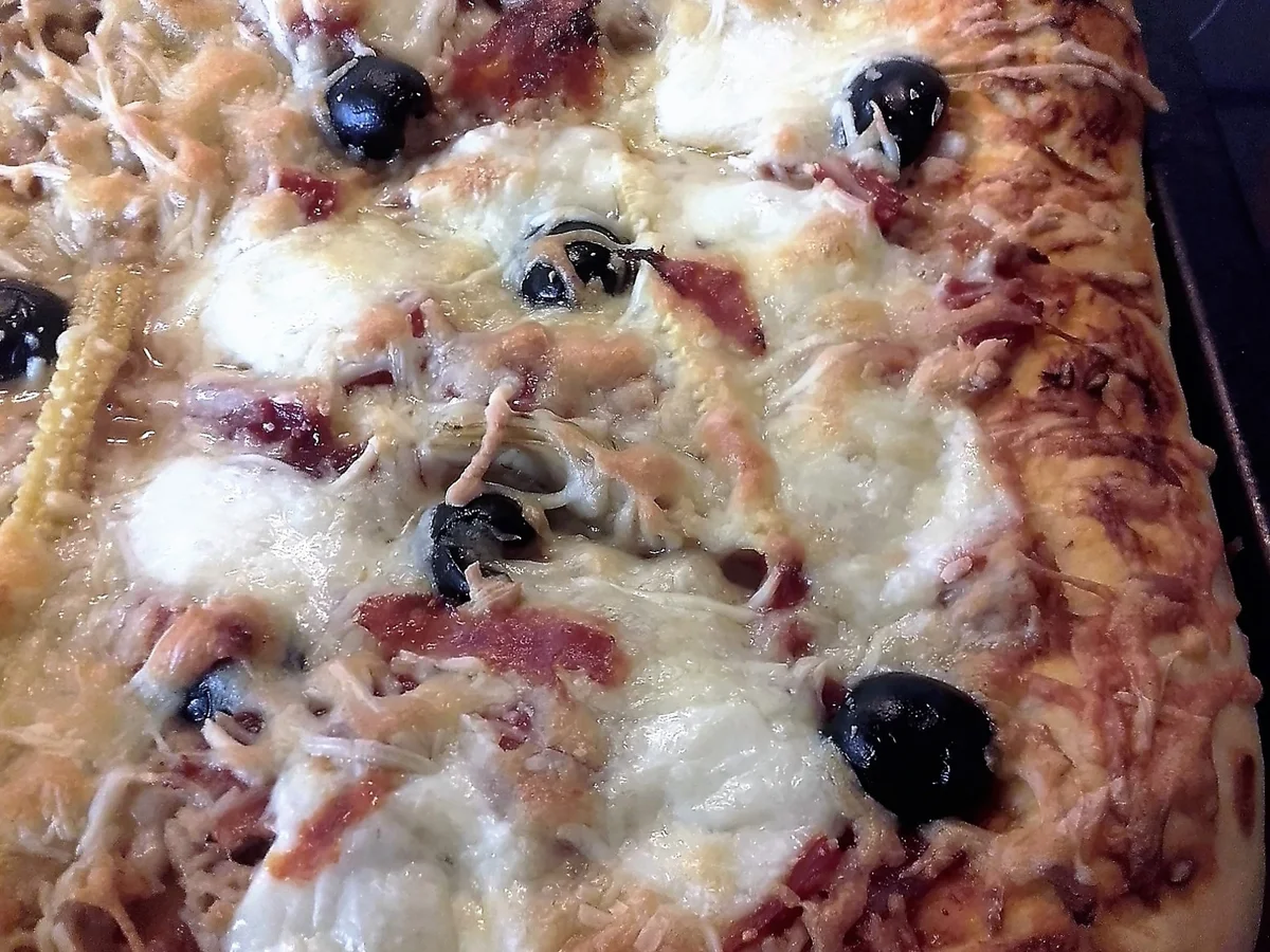 Rezept: Pizza - Pizzateig- Ein Blech Pizza Bild Nr. 1588 Pizza - Pizzateig- Ein Blech Pizza - Rezept - Bild Nr. 1588