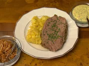 Tafelspitz mit gerösteten Erdäpfeln - Rezept