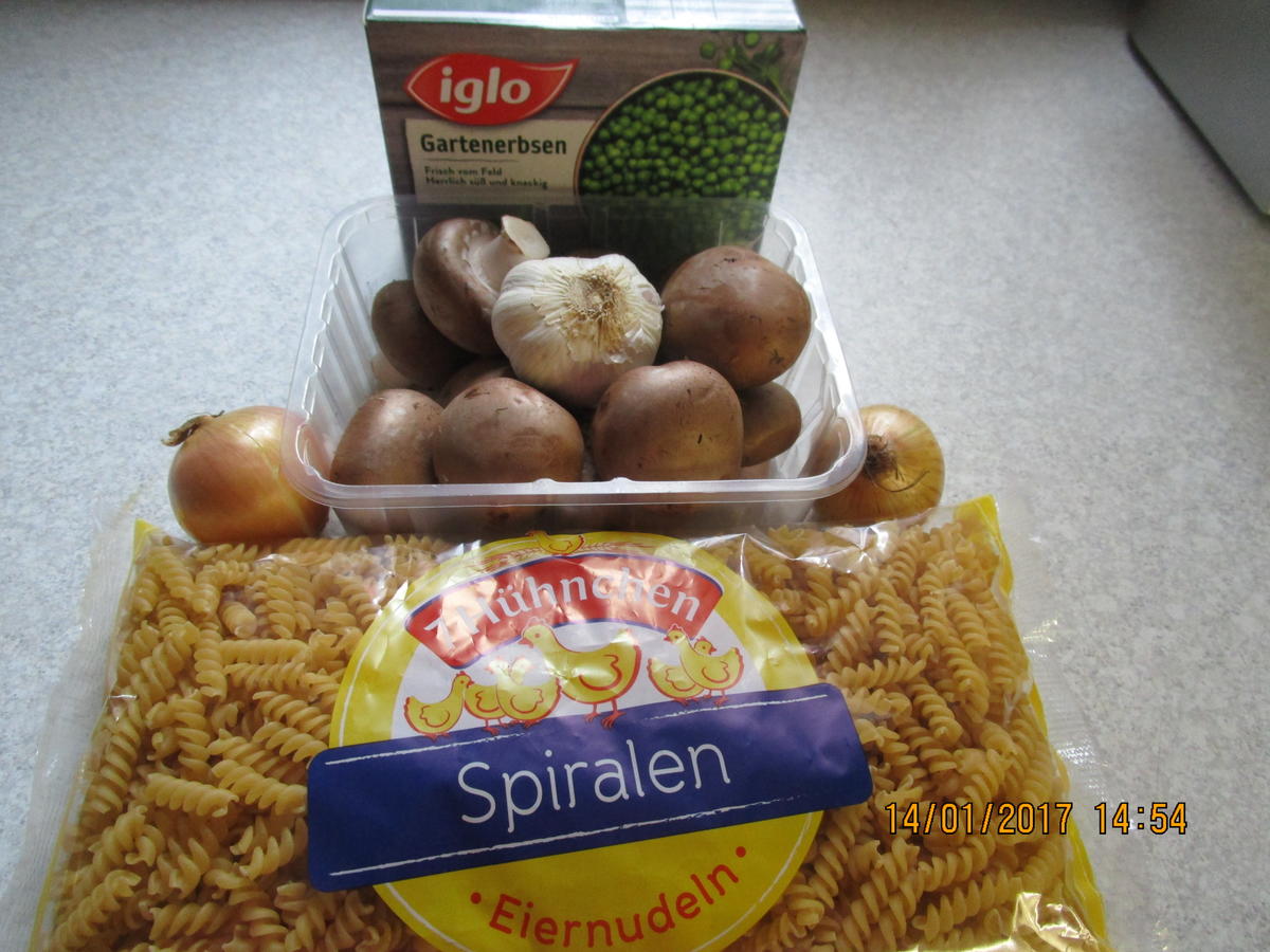 Auflauf: Thunfisch/Nudeln/Champignons/Erbsen - Rezept - Bild Nr. 1588