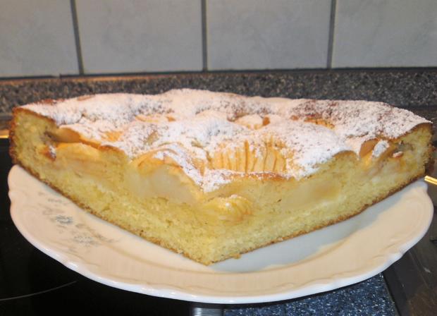 Apfelkuchen mit Rührteig - Rezept mit Bild - kochbar.de