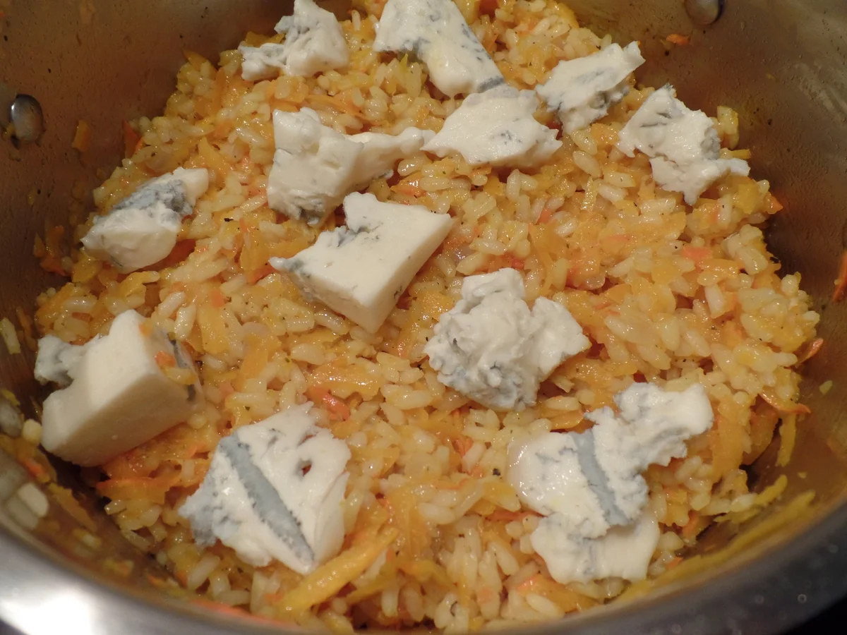 Rinderhüftsteak mit Gorgonzola -Kürbis-Risotto - Rezept - Bild Nr. 1619