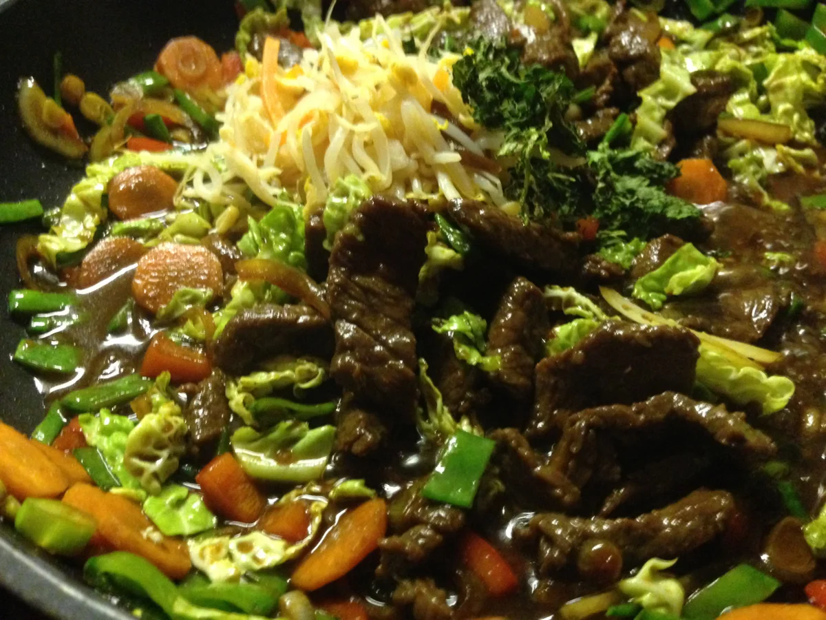 Rezept: Teriyaki-Rindfleisch-Gemüsepfanne Bild Nr. 1749 Teriyaki-Rindfleisch-Gemüsepfanne - Rezept - Bild Nr. 1749