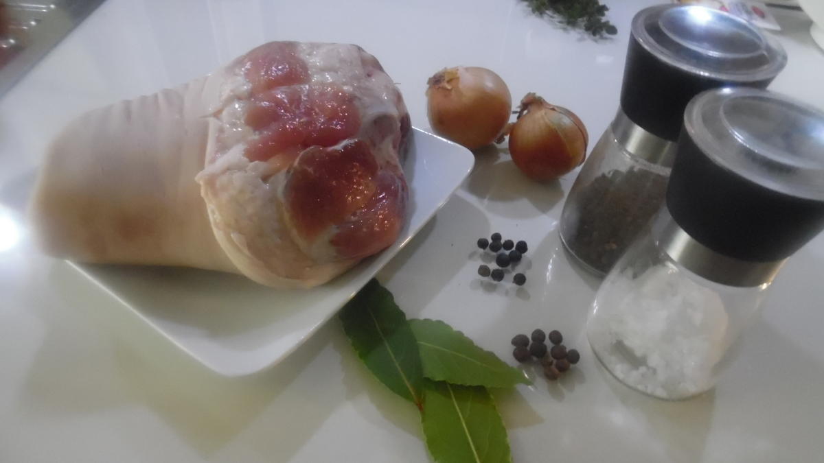 Schweinshaxe gegrillt, mit dunkler Soße - Rezept - Bild Nr. 1672