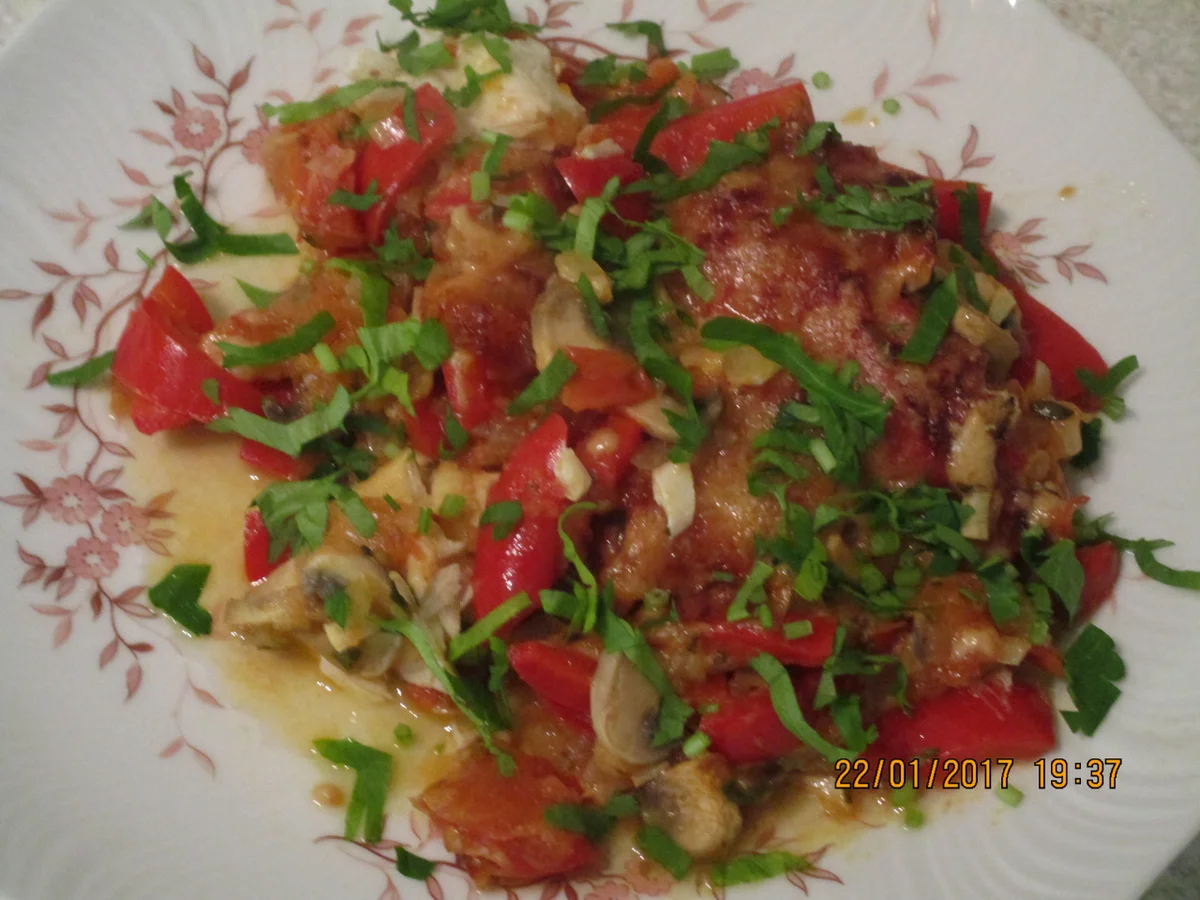 Rezept: Auflauf: Fisch auf italienische Art Bild Nr. 1668 Auflauf: Fisch auf italienische Art - Rezept - Bild Nr. 1668