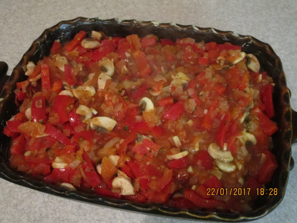 Rezept: Auflauf: Fisch auf italienische Art Bild Nr. 1691 Auflauf: Fisch auf italienische Art - Rezept - Bild Nr. 1691