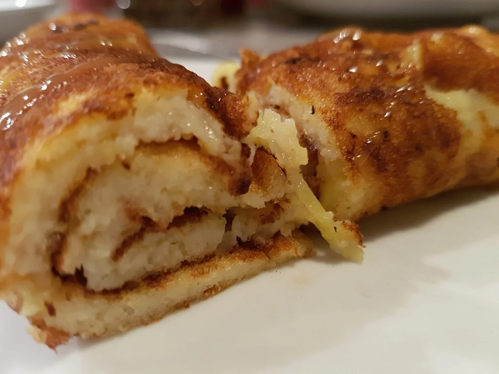 Pfannkuchen  "Grundrezept" heute mit Apfelspaghetti gepimpt - Rezept - Bild Nr. 1680