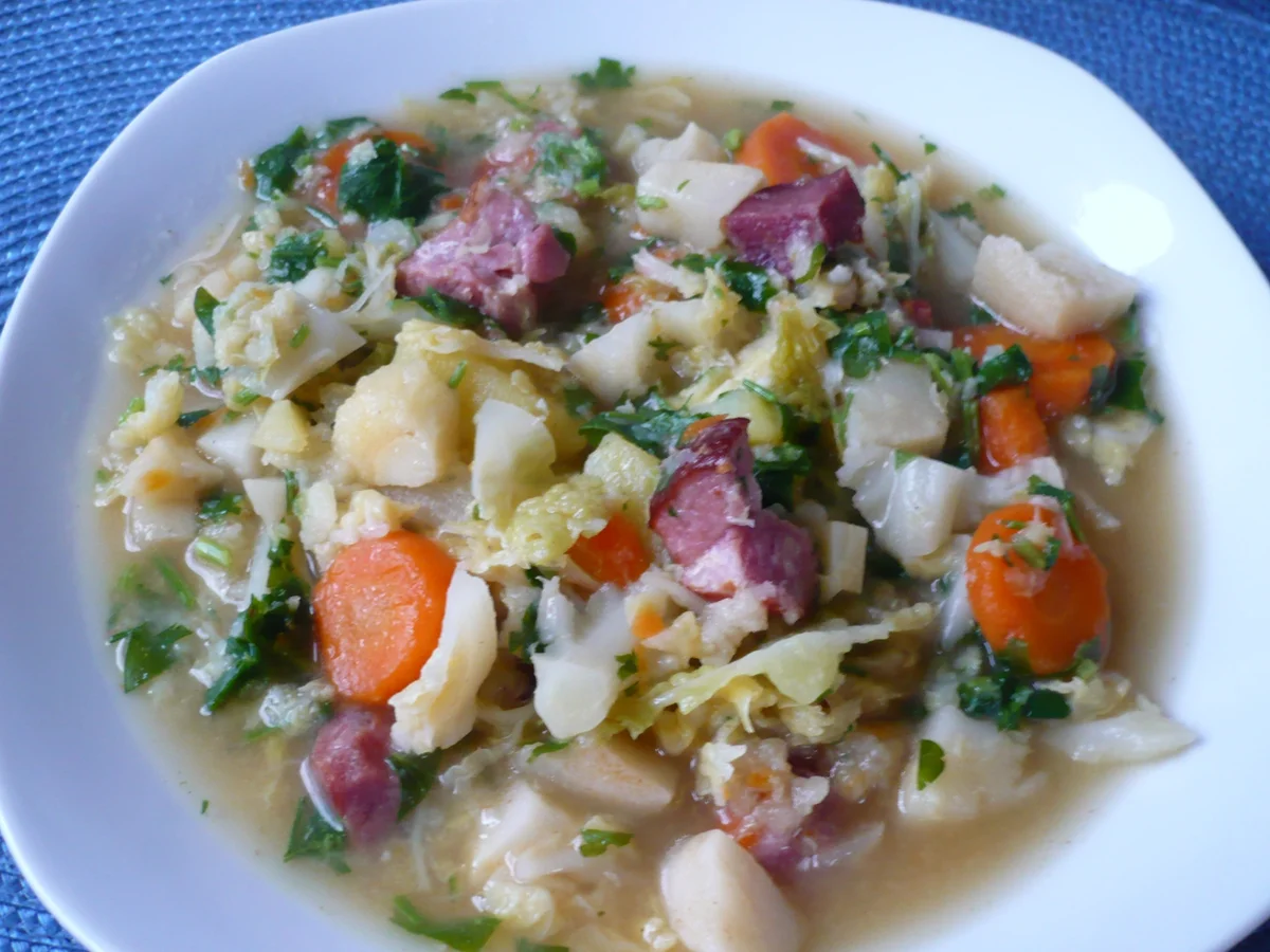 Rezept: Wirsing - Eintopf mit Kassler Bild Nr. 1669 Wirsing - Eintopf mit Kassler - Rezept - Bild Nr. 1669