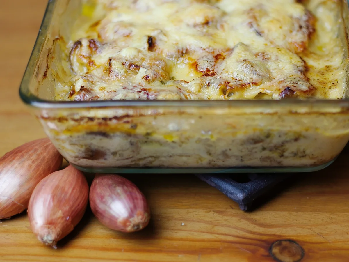 Rezept: Überbackenes Schicht-Fleisch Bild Nr. 1688 Überbackenes Schicht-Fleisch - Rezept - Bild Nr. 1688