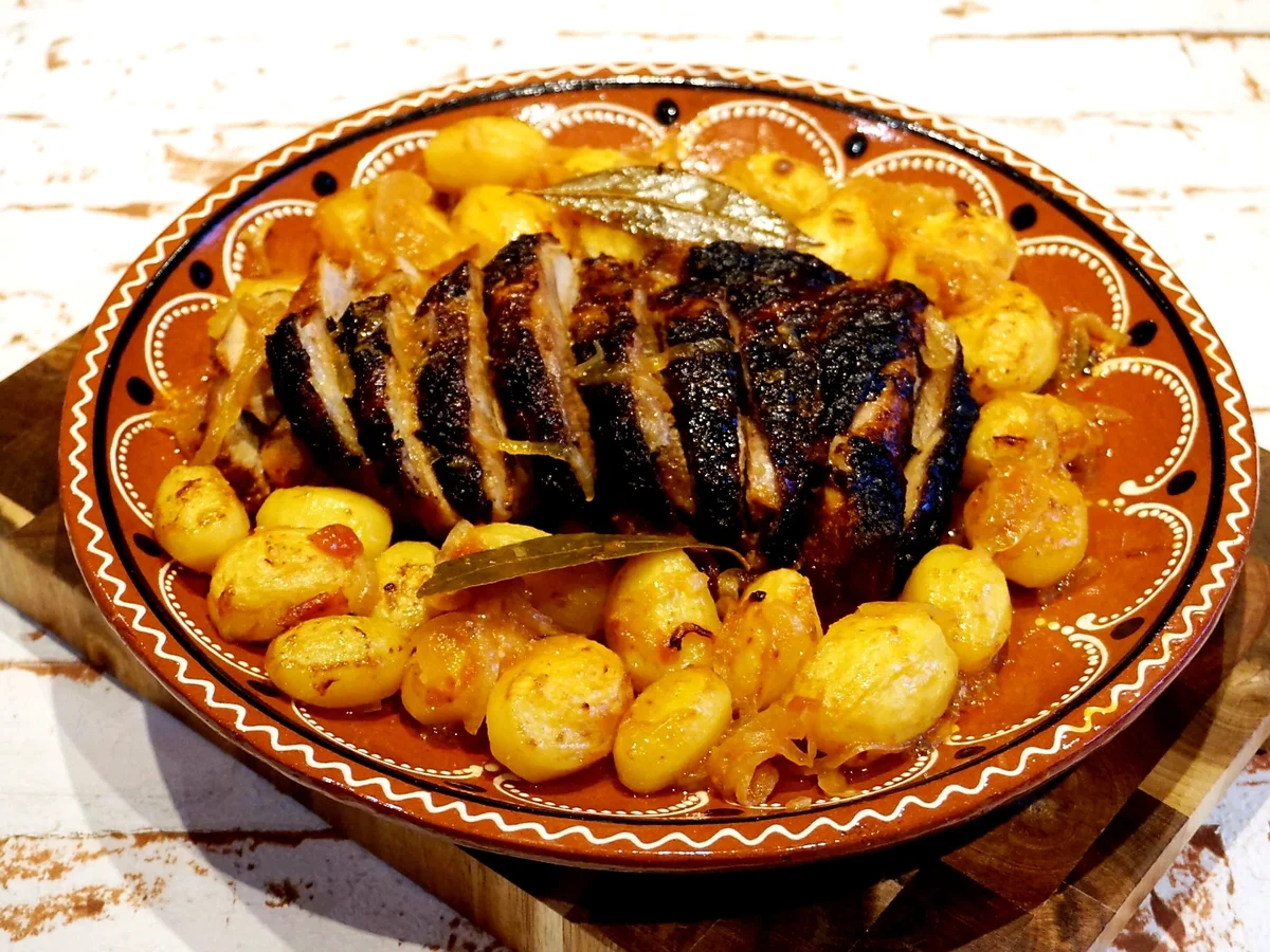 Rezept: Knusprige Putenoberkeule mit Kartöffelchen nach Ana´s Art Bild Nr. 7840 Knusprige Putenoberkeule mit Kartöffelchen nach Ana´s Art - Rezept - Bild Nr. 7840