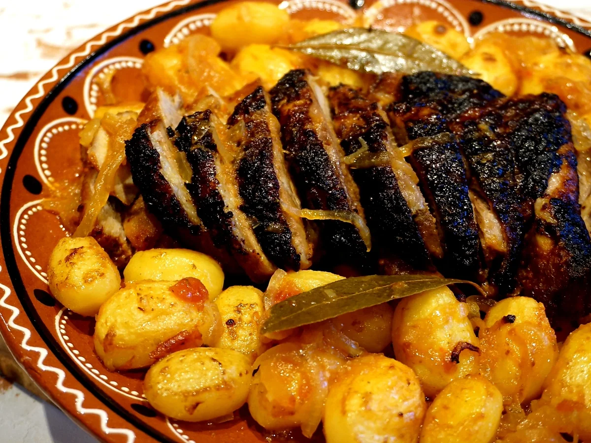 Rezept: Knusprige Putenoberkeule mit Kartöffelchen nach Ana´s Art Bild Nr. 7843 Knusprige Putenoberkeule mit Kartöffelchen nach Ana´s Art - Rezept - Bild Nr. 7843