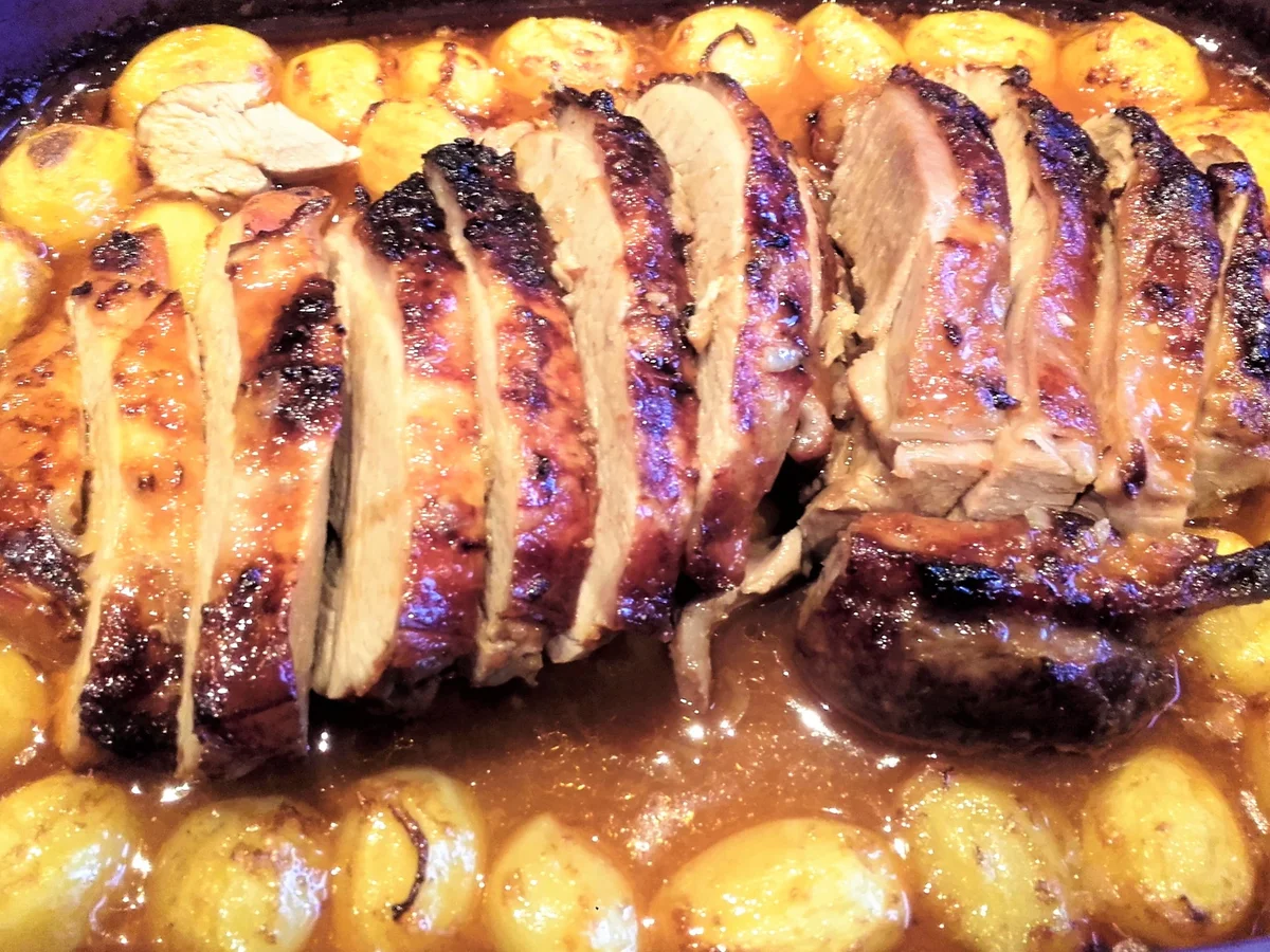 Rezept: Knusprige Putenoberkeule mit Kartöffelchen nach Ana´s Art Bild Nr. 1698 Knusprige Putenoberkeule mit Kartöffelchen nach Ana´s Art - Rezept - Bild Nr. 1698