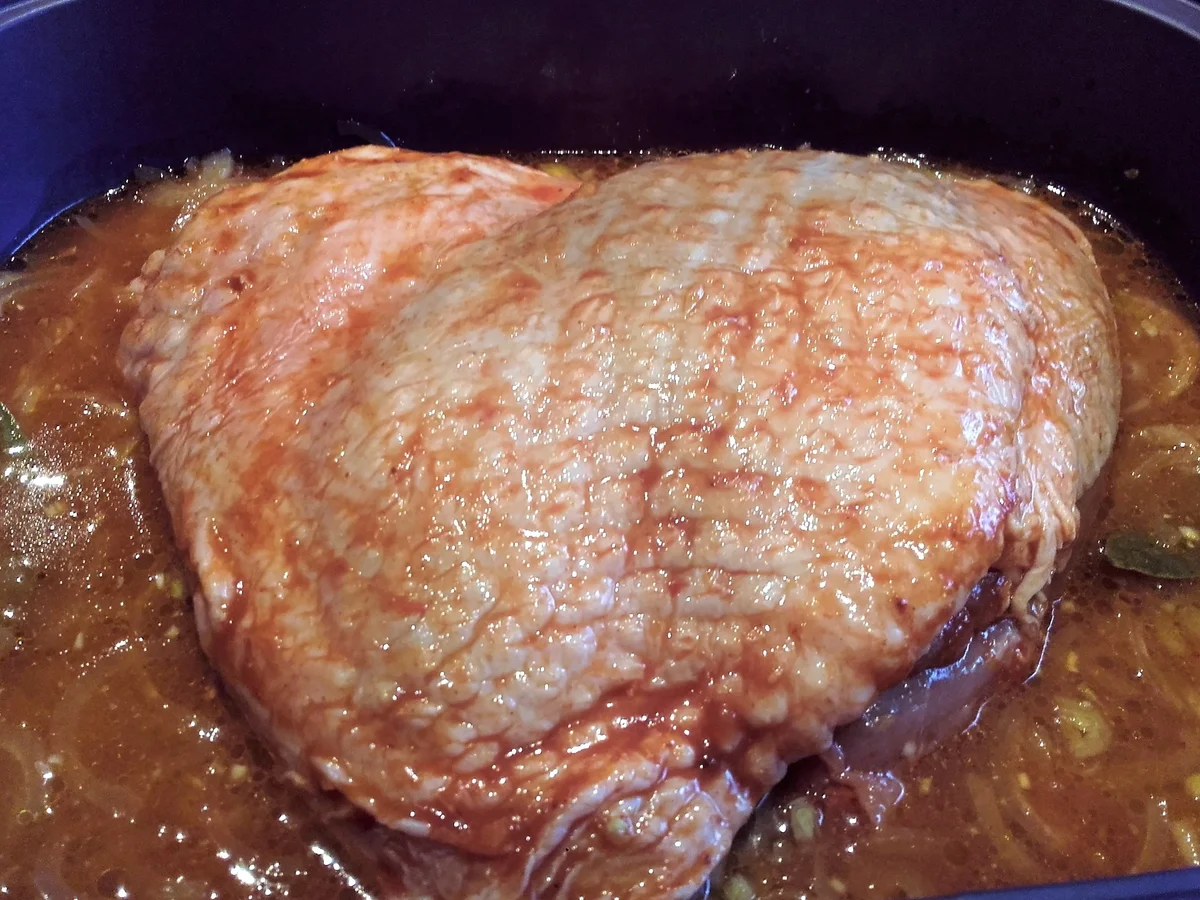 Rezept: Knusprige Putenoberkeule mit Kartöffelchen nach Ana´s Art Bild Nr. 1702 Knusprige Putenoberkeule mit Kartöffelchen nach Ana´s Art - Rezept - Bild Nr. 1702