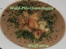 Pilz-Creme-Suppe mit Butter-Knoblauch-Brösel - Rezept - Bild Nr. 1698
