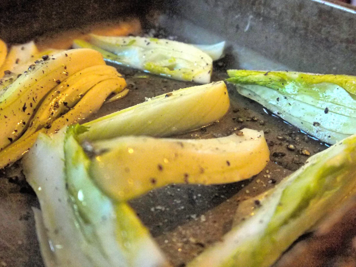 Pikanter Hackbraten in fruchtiger Sauce mit geröstetem Fenchel - Rezept - Bild Nr. 4