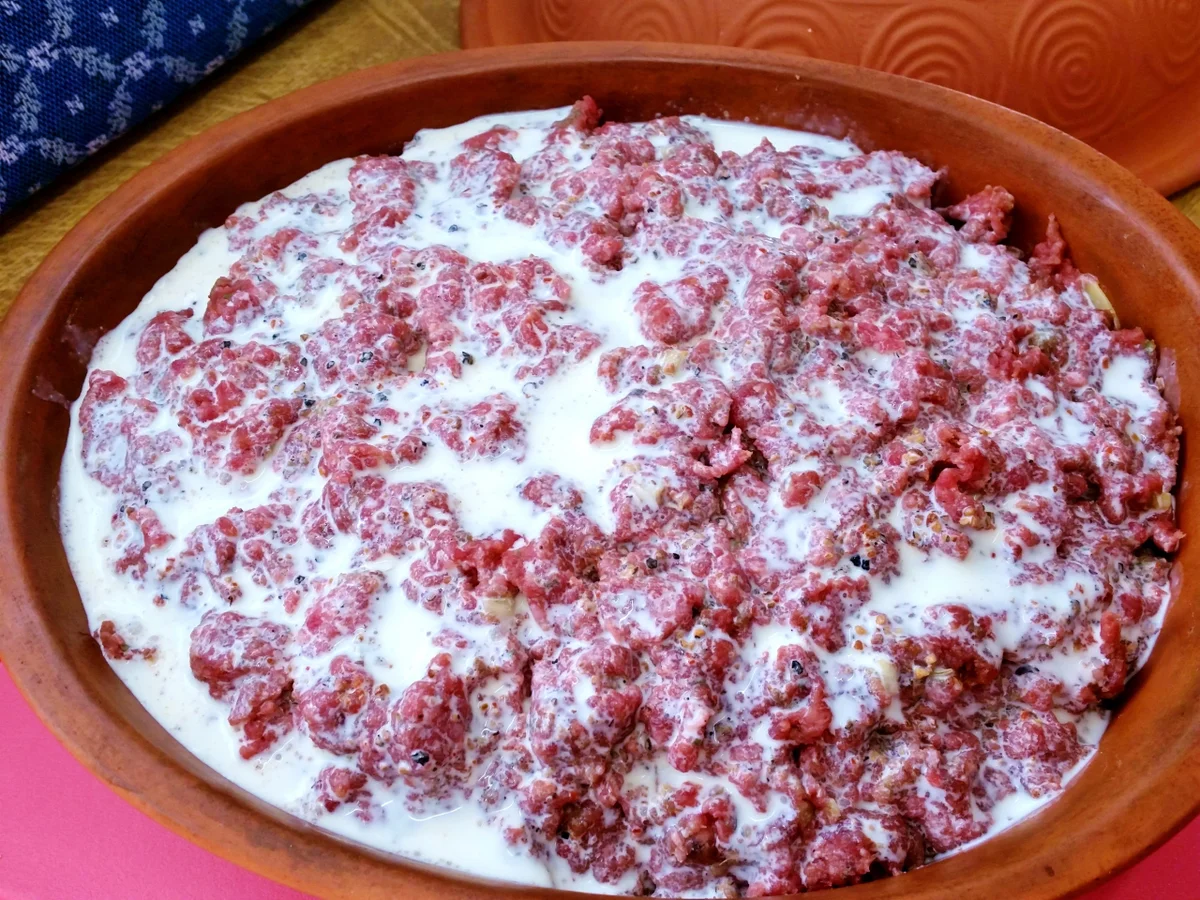 Brokkoli-Auflauf mit Hackfleischkruste aus dem Römertopf - Rezept - Bild Nr. 1706