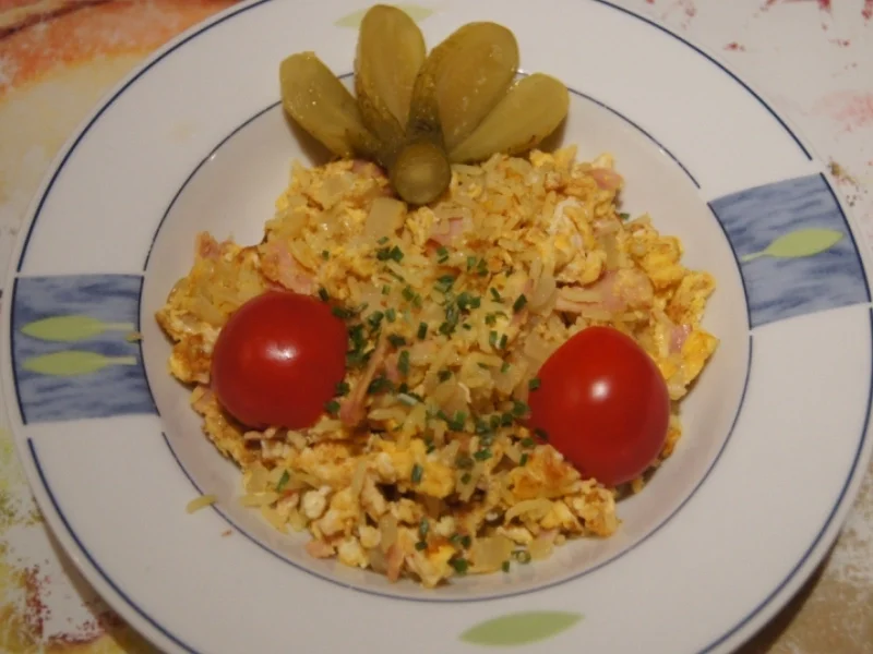 Rezept: Schnelle Curry-Eierreis-Pfanne Bild Nr. 1710 Schnelle Curry-Eierreis-Pfanne - Rezept - Bild Nr. 1710