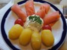 Räucherlachs mit Pellkartoffeln und Meerrettich-Quark - Rezept - Bild Nr. 2