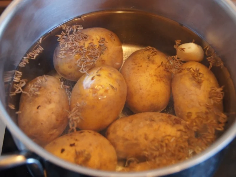 Räucherlachs mit Pellkartoffeln und Meerrettich-Quark - Rezept - Bild Nr. 4