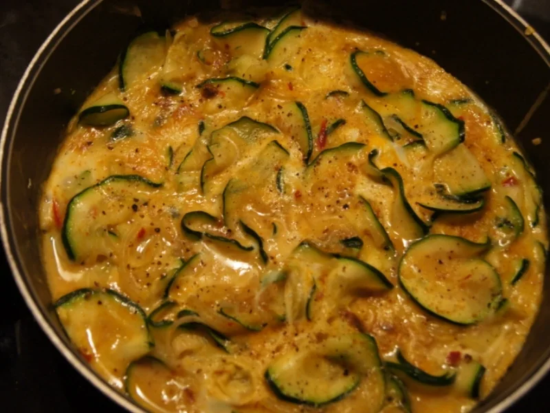 Pikantes Zucchini-Omelett - Rezept - Bild Nr. 1706