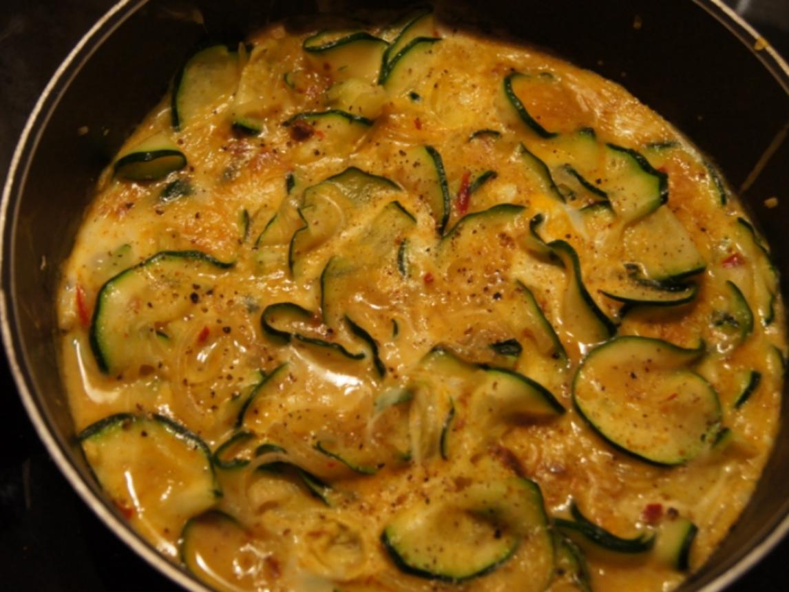 Pikantes Zucchini Omelett Rezept Mit Bild Kochbar De