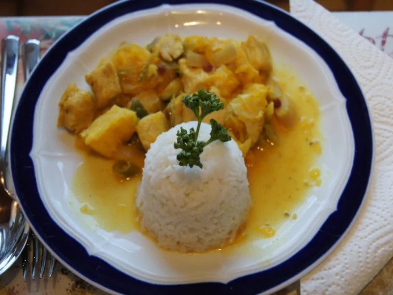 Rezept: Aromatische Hähnchensteakpfanne mit Basmatireis Bild Nr. 1713 Aromatische Hähnchensteakpfanne mit Basmatireis - Rezept - Bild Nr. 1713