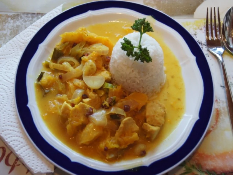 Rezept: Aromatische Hähnchensteakpfanne mit Basmatireis Bild Nr. 1715 Aromatische Hähnchensteakpfanne mit Basmatireis - Rezept - Bild Nr. 1715