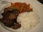 Rezept: Rindfleisch cross gebraten mit Gemüse Bild Nr. 1735 Rindfleisch cross gebraten mit Gemüse - Rezept - Bild Nr. 1735