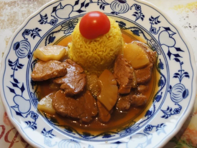 Rezept: Schweinefilet-Ananas-Wok mit Curry-Basmatireis Bild Nr. 1729 Schweinefilet-Ananas-Wok mit Curry-Basmatireis - Rezept - Bild Nr. 1729