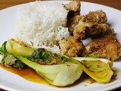 Knusper-Hähnchen (Kara age) mit verschärftem Pak Choi - Rezept - Bild Nr. 1740