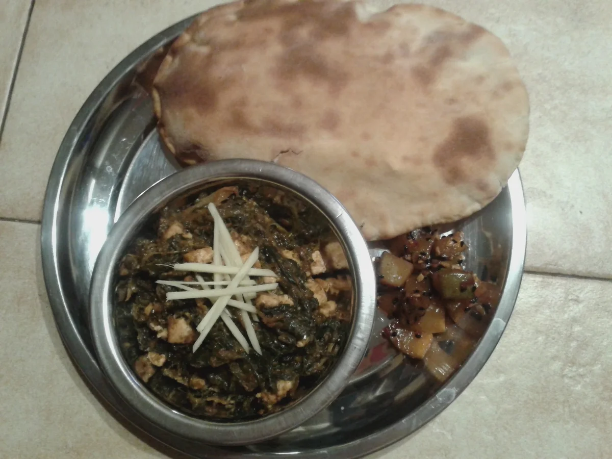 indisch: Palak Paneer - Spinat mit selbstgemachtem Käse - Rezept - Bild Nr. 1739