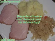 (Schweine) Kasseler-Rücken-Braten mit Sauerkraut aus dem Römertopf - Rezept - Bild Nr. 1740
