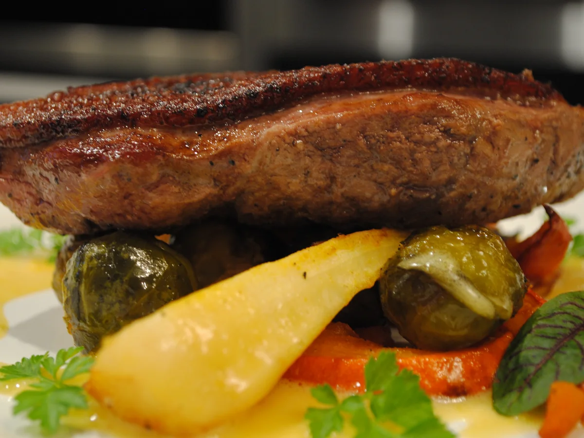 Entenbrust sous vide - winterliches Ofengemüse - Orangen-Hollandaise - Rezept - Bild Nr. 3