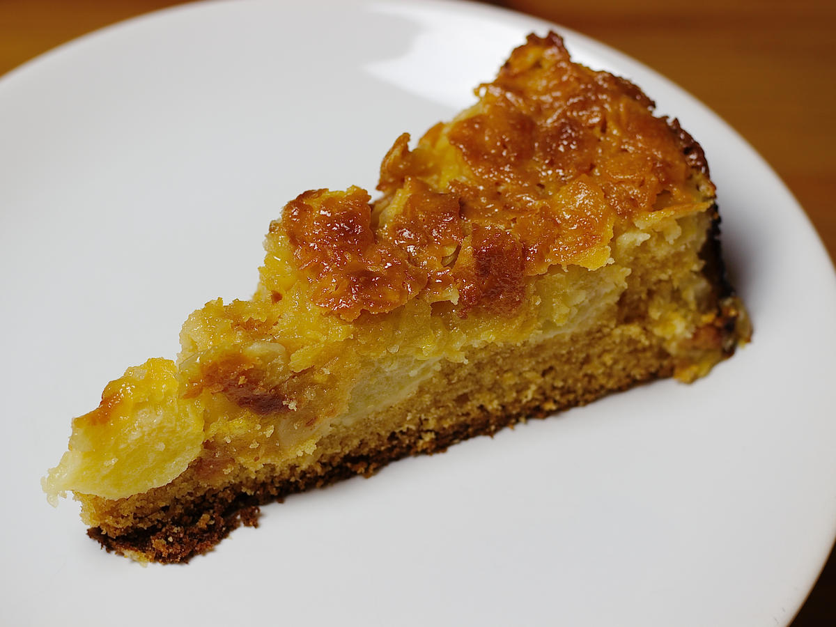 Apfel Marzipan Kuchen mit Cornflakes & Mandeln - einfach - von sTinsche Apfel Marzipan Kuchen mit Cornflakes & Mandeln - einfach - von sTinsche