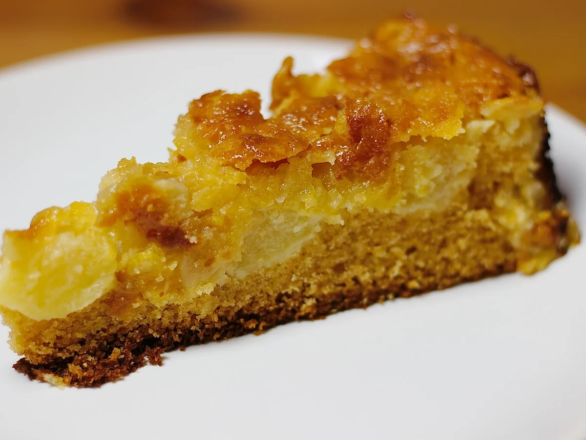 Rezept: Apfel-Marzipan-Kuchen mit Cornflakes & Mandeln Bild Nr. 1756 Apfel-Marzipan-Kuchen mit Cornflakes & Mandeln - Rezept - Bild Nr. 1756