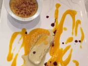 Créme Brulée und Kürbiskernölparfait auf Mangospiegel - Rezept - Bild Nr. 1762