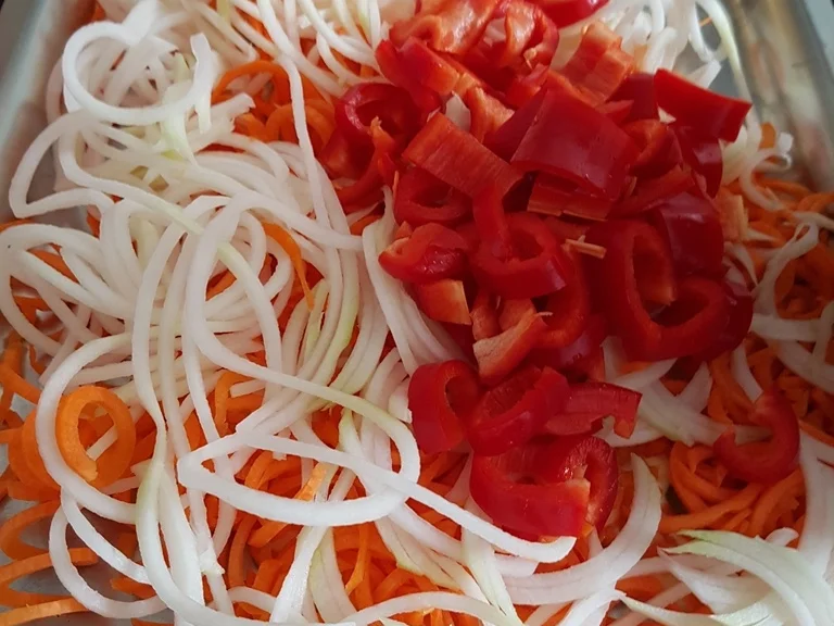 Gemüsespaghetti (orientalisch) "Zoodles" - Rezept - Bild Nr. 1799