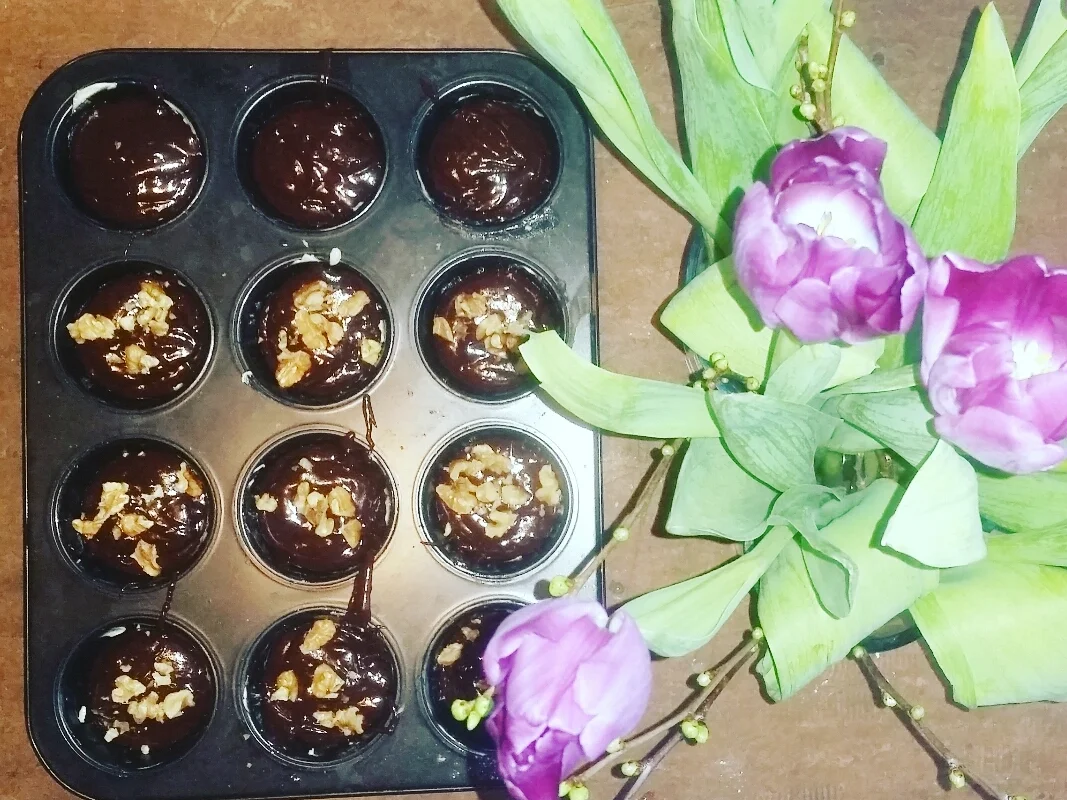 Schoko-Walnuß-Törtchen - Rezept - Bild Nr. 1811