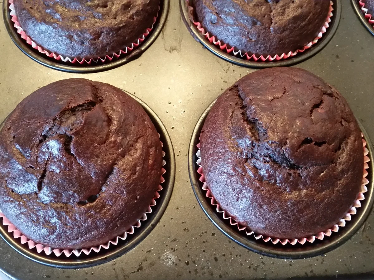 Rezept: VEGANE SCHOKO-BANANEN-MUFFINS Bild Nr. 1855 VEGANE SCHOKO-BANANEN-MUFFINS - Rezept - Bild Nr. 1855