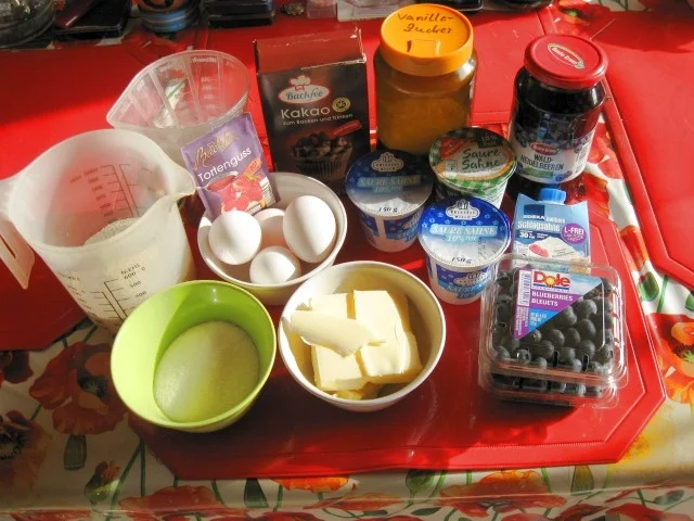 Rahm Kuchen mit Heidelbeeren - Rezept - Bild Nr. 1861