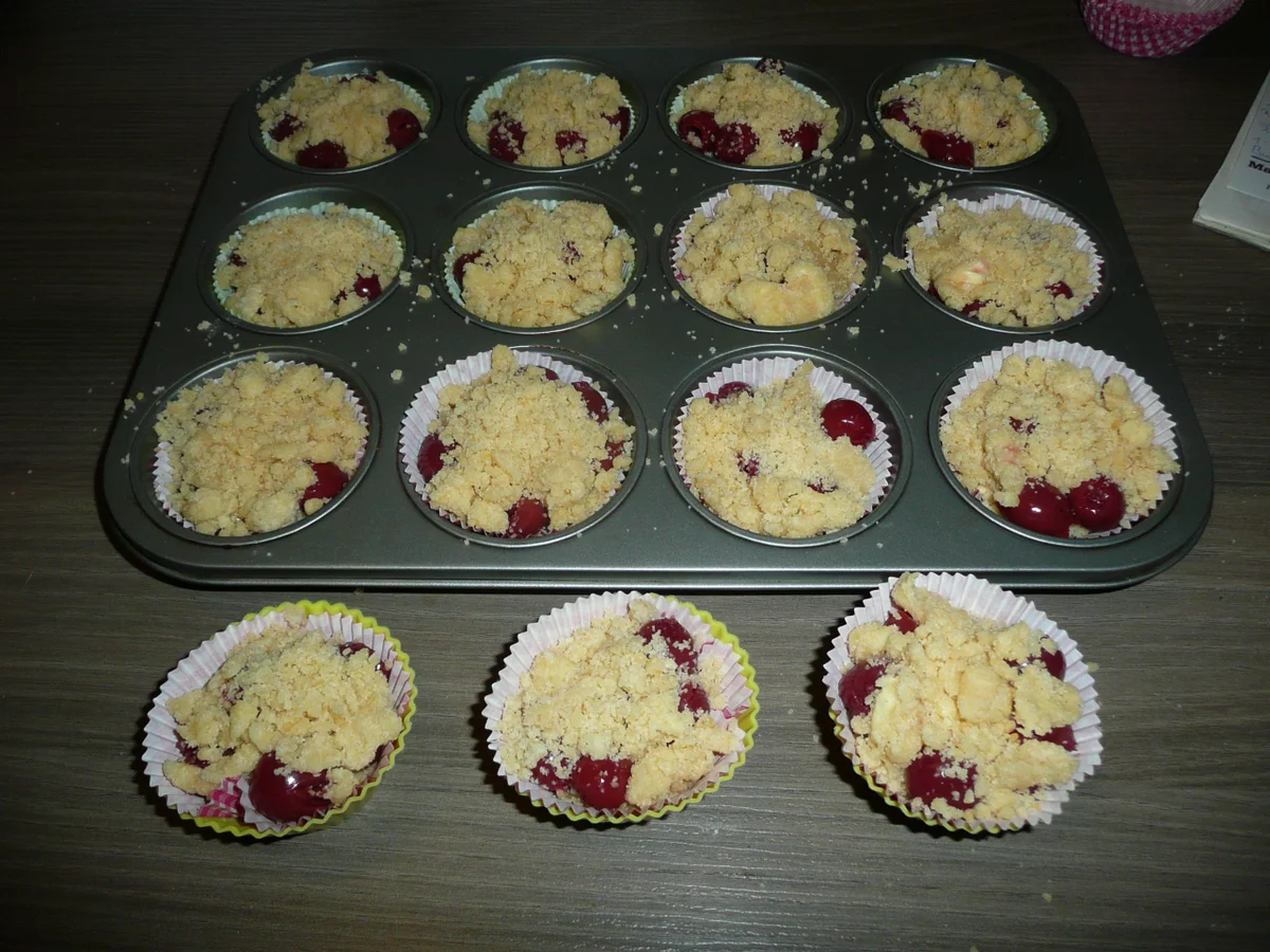Kirsch - Streusel - Muffins - Rezept - Bild Nr. 1854