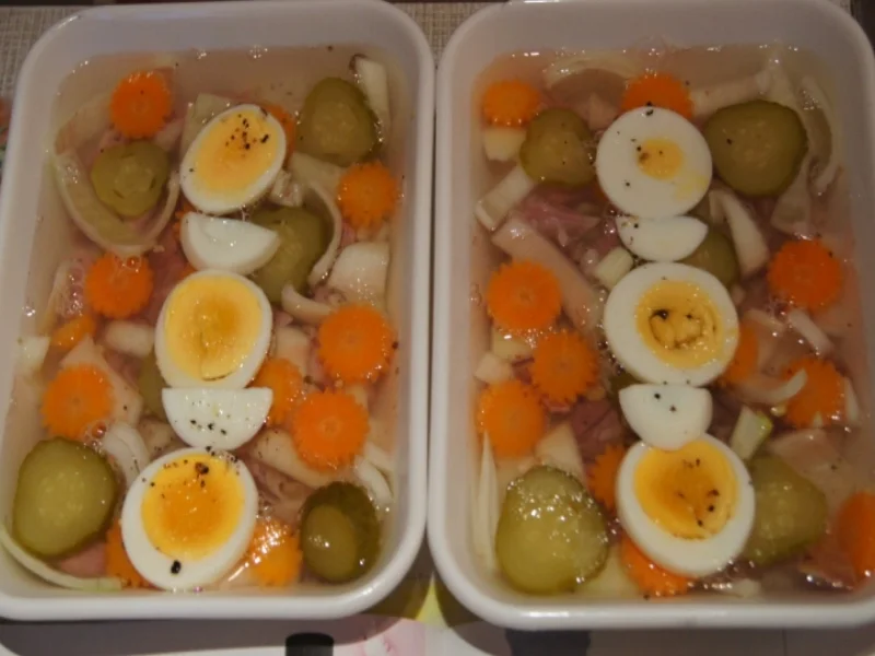 Rezept: Sülze mit Haxenfleisch Bild Nr. 1876 Sülze mit Haxenfleisch - Rezept - Bild Nr. 1876