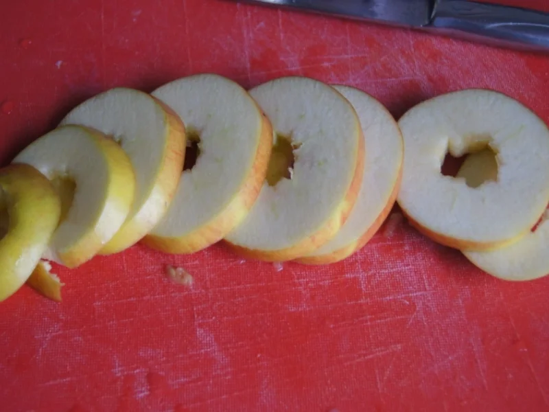 Kalbsleber mit Zwiebel- und Apfelringen und Kartoffelstampf - Rezept - Bild Nr. 1877