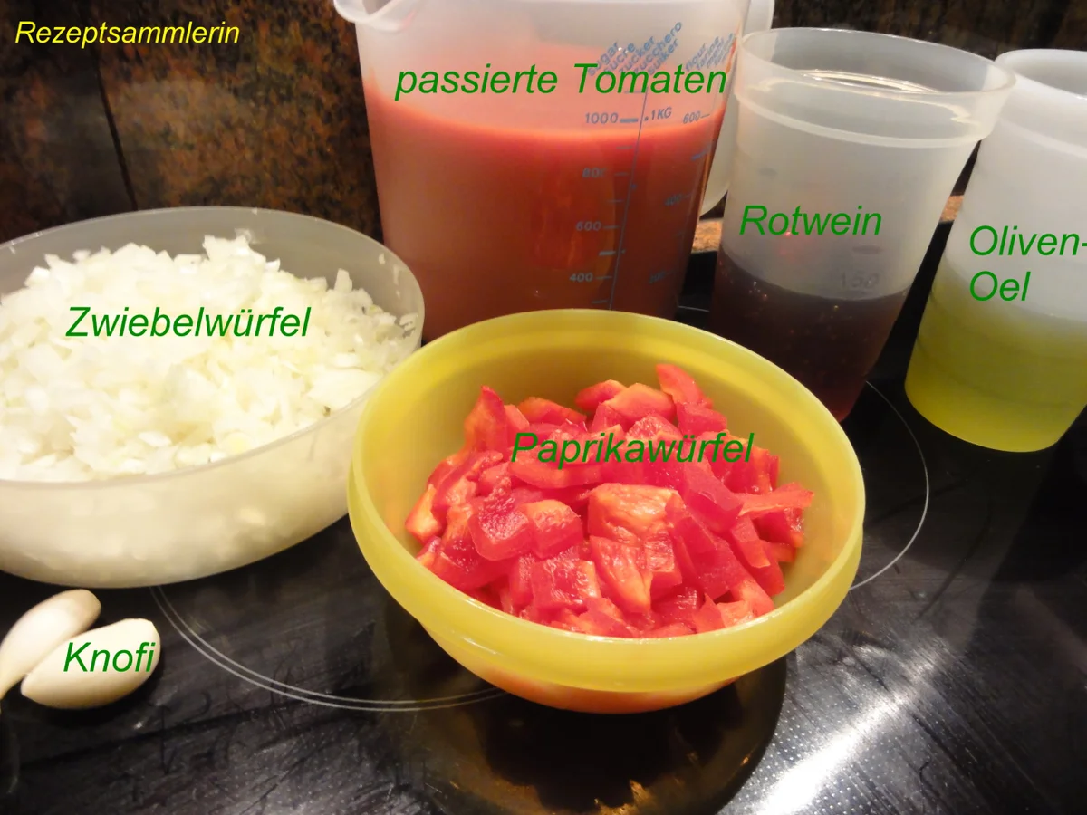 Rezept: Sauce: BOLOGNESE Bild Nr. 1909 Sauce: BOLOGNESE - Rezept - Bild Nr. 1909