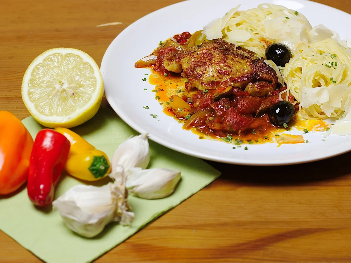 Rezept: Hähnchen nach toskanischer Art Bild Nr. 1903 Hähnchen nach toskanischer Art - Rezept - Bild Nr. 1903