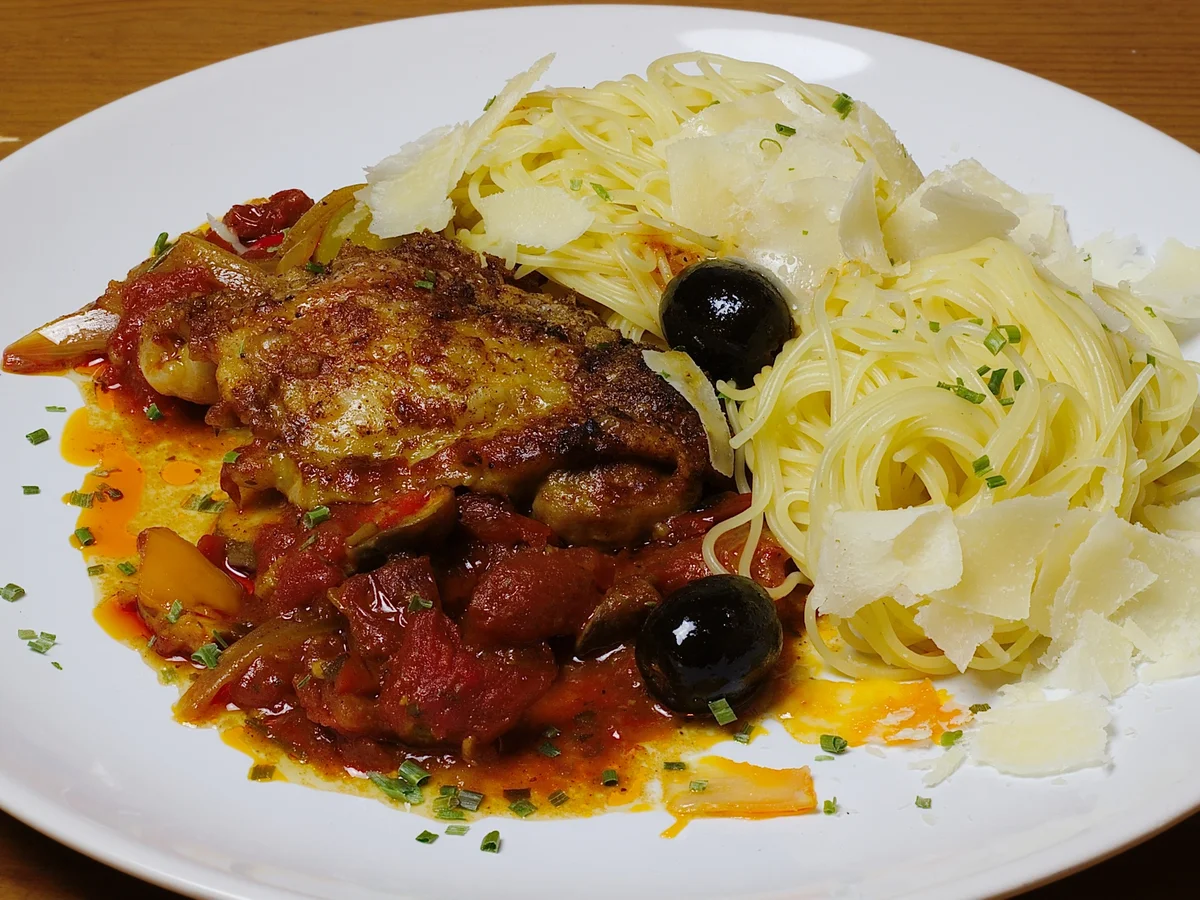 Rezept: Hähnchen nach toskanischer Art Bild Nr. 1903 Hähnchen nach toskanischer Art - Rezept - Bild Nr. 1903