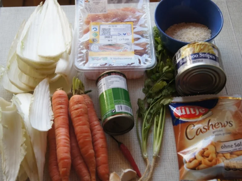 Hähnchenbrustfilet-Gemüse-Wok mit Kokosmilchreis - Rezept - Bild Nr. 1909