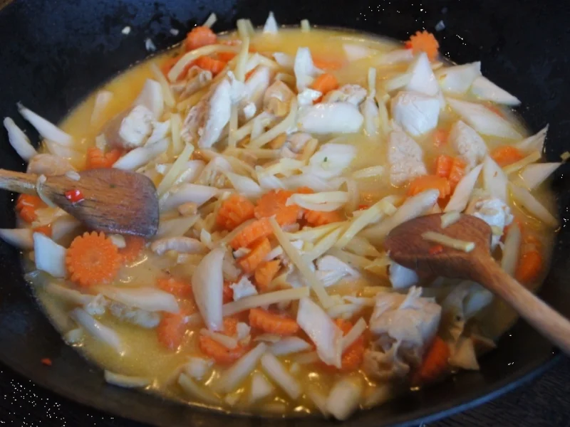 Hähnchenbrustfilet-Gemüse-Wok mit Kokosmilchreis - Rezept - Bild Nr. 1920