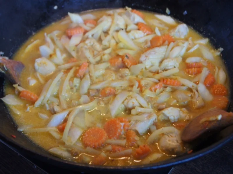 Hähnchenbrustfilet-Gemüse-Wok mit Kokosmilchreis - Rezept - Bild Nr. 1922